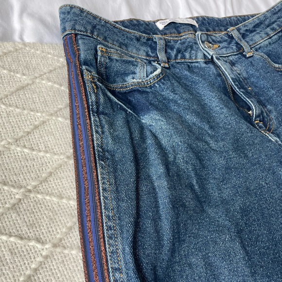 Zara cute baggy wide pants with slit - Picture 6 of 7